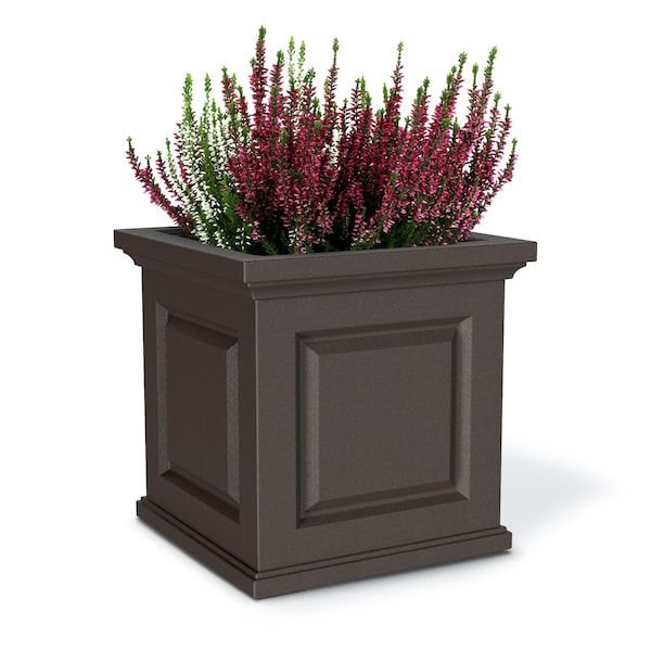 Nantucket 20x20 Square Planter - Espresso